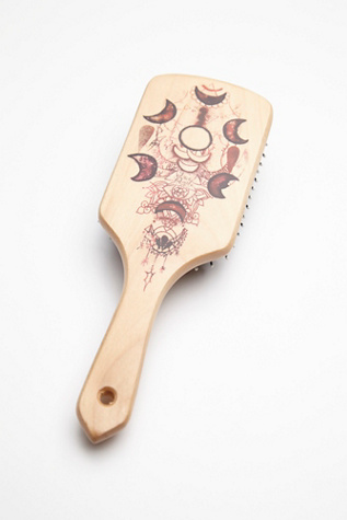 Free People by Gypsy Pea Magoo Womens Hand Painted Wooden Brush