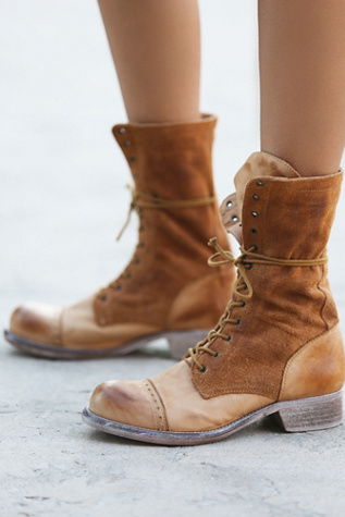 Free People Womens Traveling Lace Up Boot