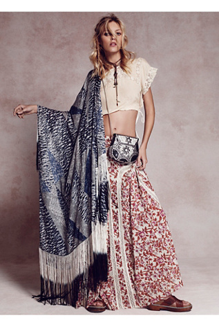 Free People Womens FP ONE Zoe Maxi Skirt