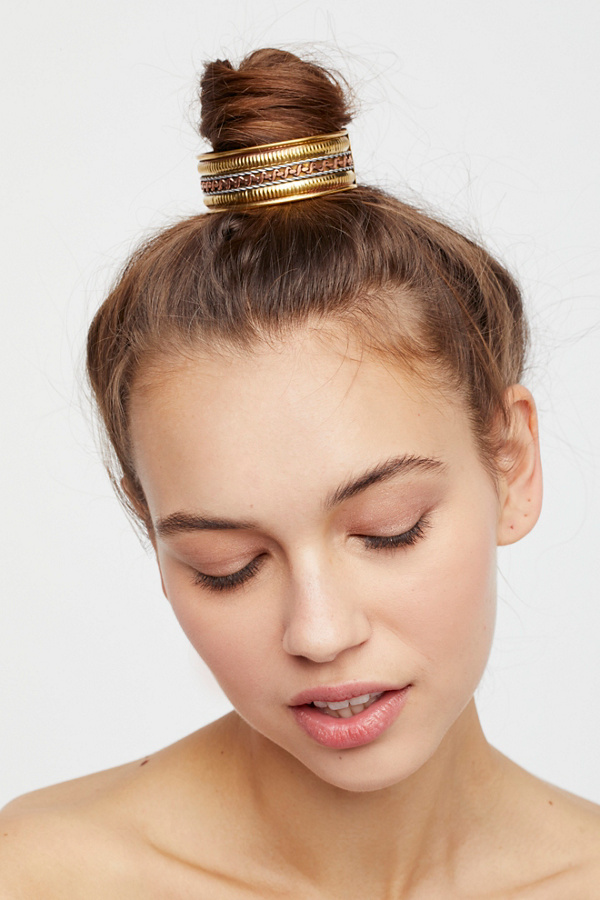Engraved Bun Cuff Free People UK