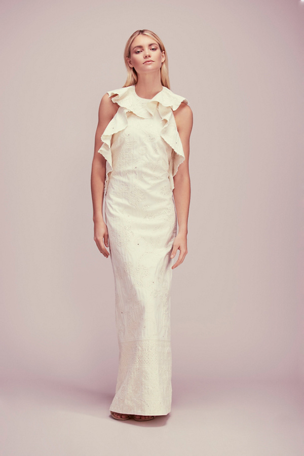 Gianna Waist Cinch Dress - White main image 1