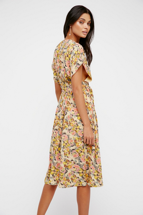 Fitting In Floral Midi Dress | Free People