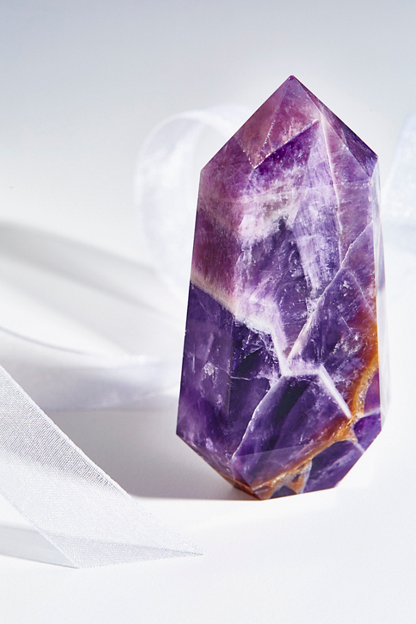 geometric amethyst crystal