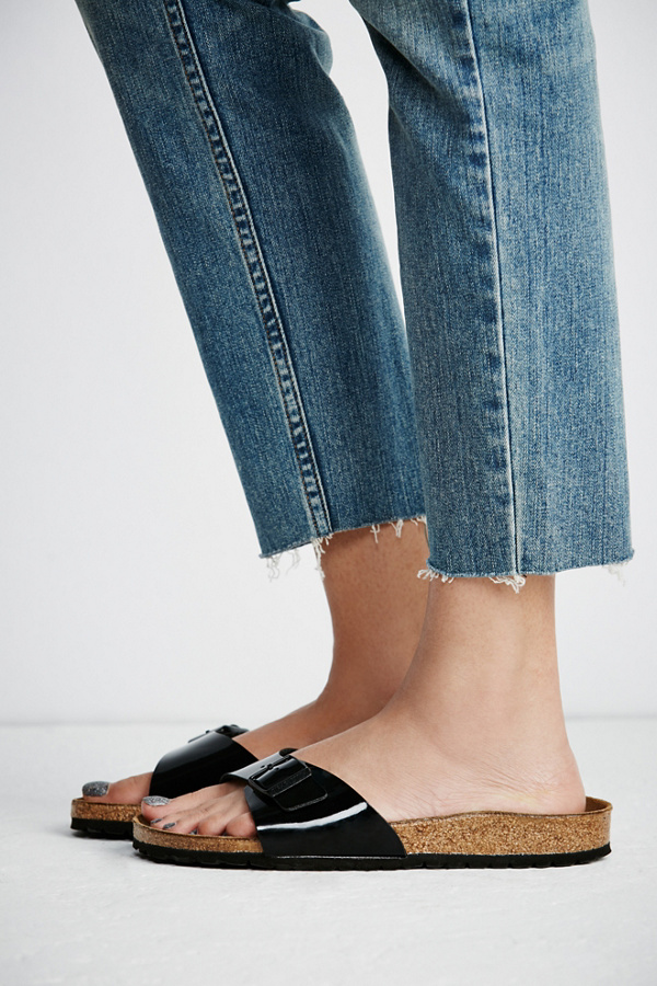 birkenstock madrid khaki patent