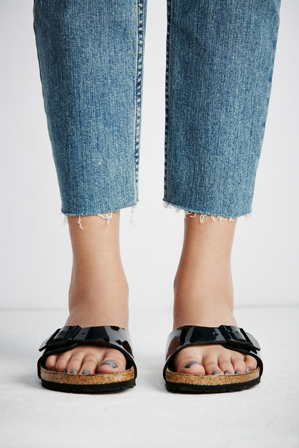 birkenstock madrid khaki patent