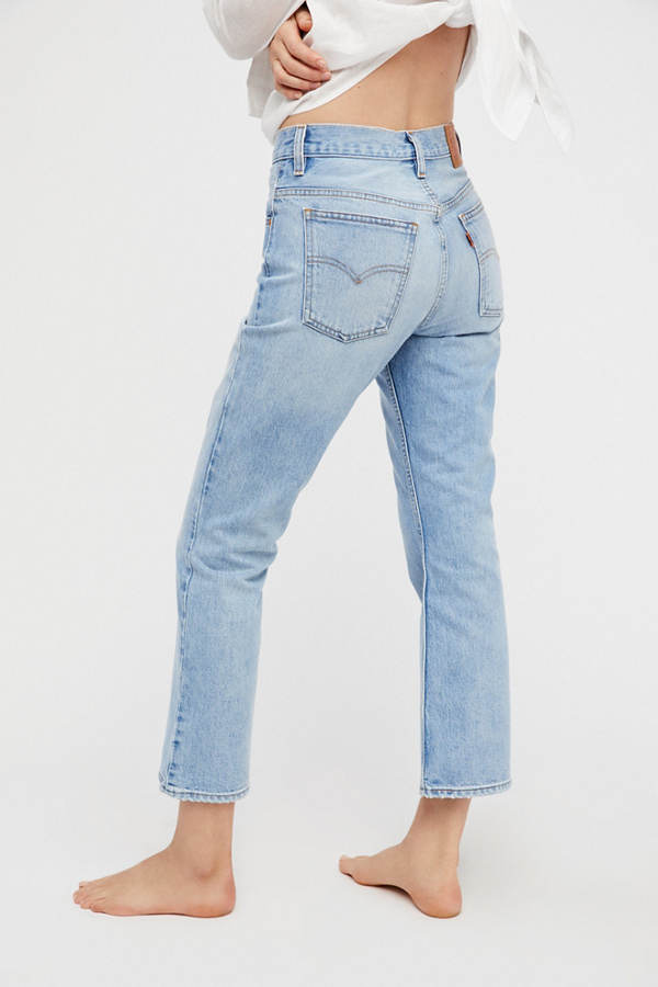 levi's cropped flare jeans