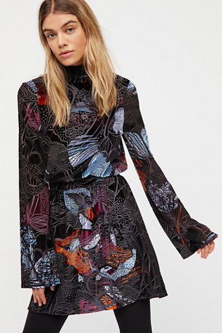 Christine Velvet Fit and Flare Dress