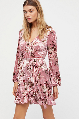 Fall Crush Wrap Dress